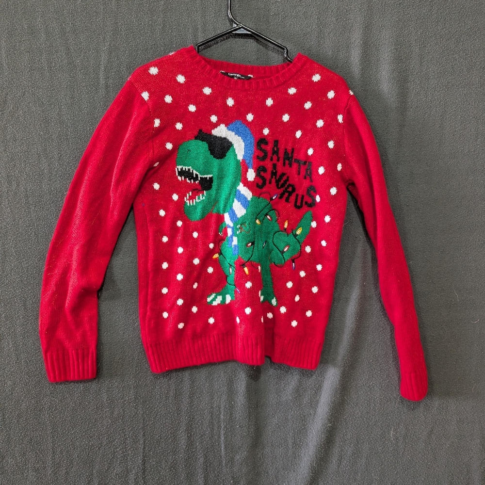 George Santasaurus Ugly Christmas Sweater - Size XL